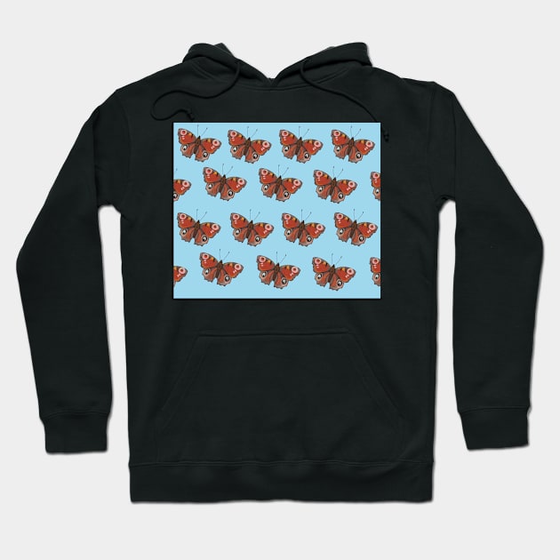 Amazing peacock butterfly Hoodie by ButtonandSquirt